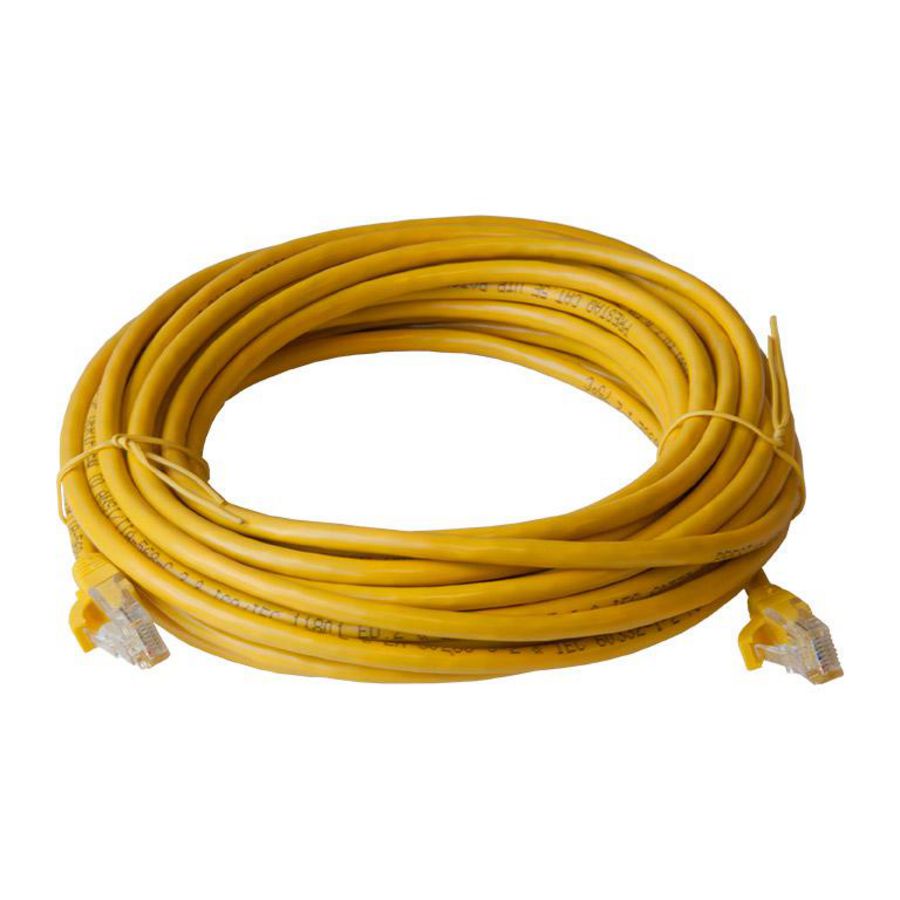 Patchkabel / netwerkkabel CAT5e UTP PVC molded geel 7.5meter