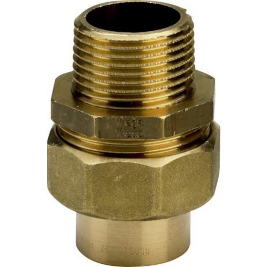 3 Del. Koppeling 12x1/2 brons/blank 94343G-134716 VVE=10