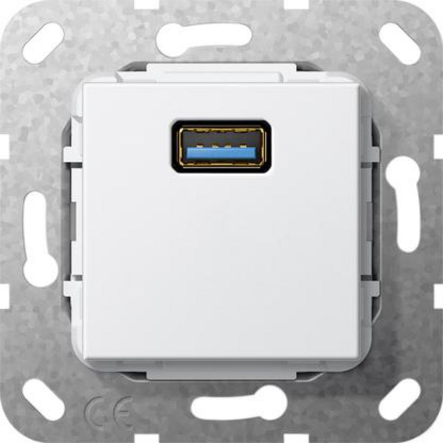 USB 3.0 A kppl. Basiselement zuiver wit