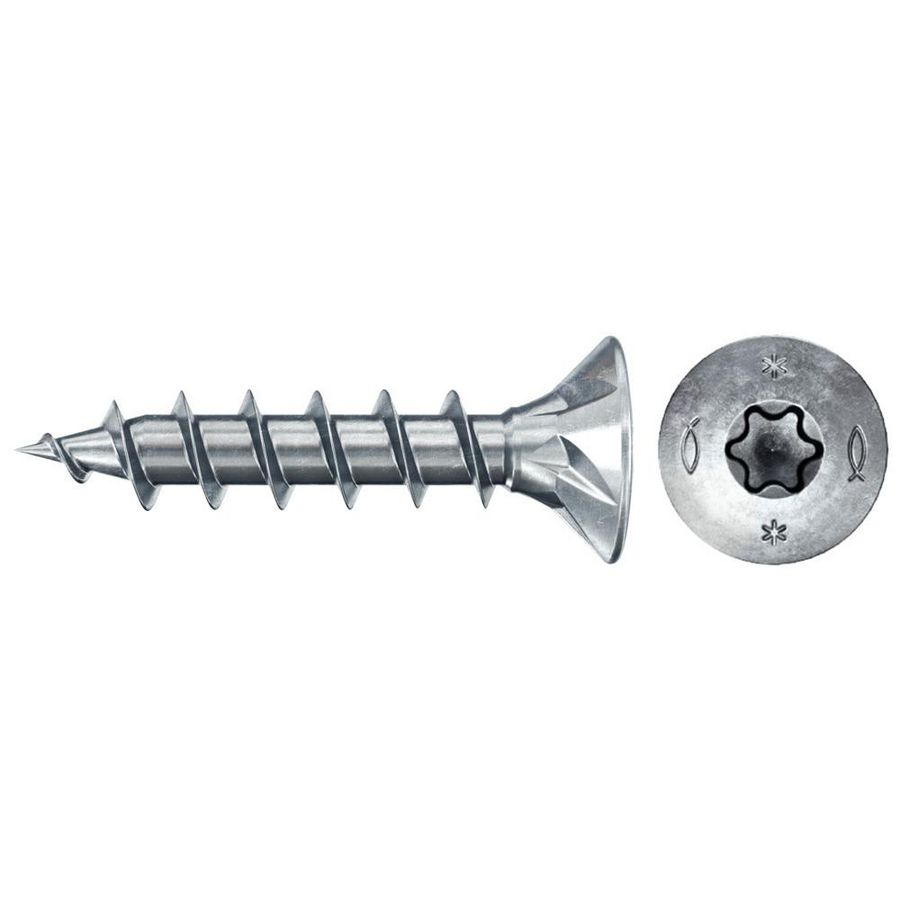 Spaanplaatschroef PowerFast 3,5x16mm TX verzonken kop VD verzinkt VVE=200