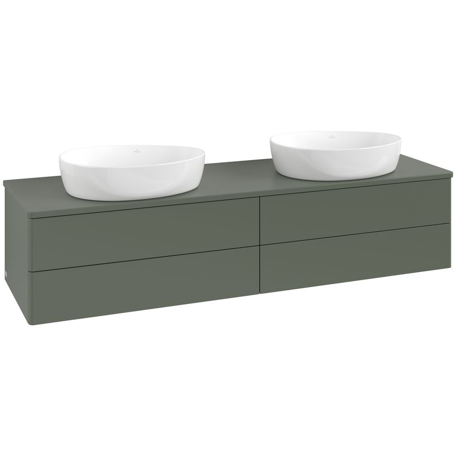Wastafelonderkast Antao 1600x360x500mm L.Green Matt Lacquer K28010HL