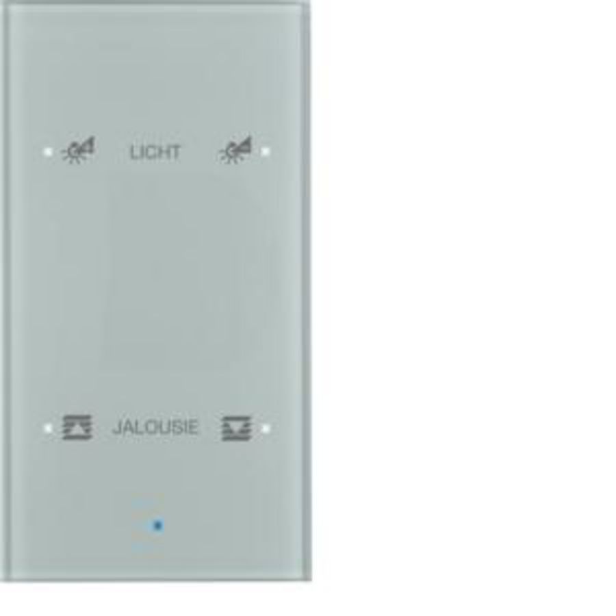 Tastsensor KNX-touch geconfig. 2-v berker TS Sensor glas alu