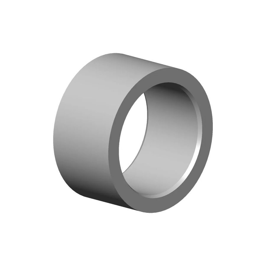 Rozet 38x20mm Mat Zwart