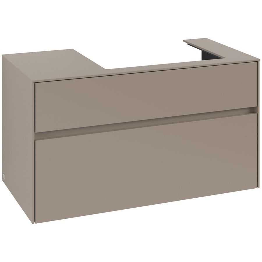 Wastafelonderkast Collaro 1000x548x500mm Taupe C01800VM