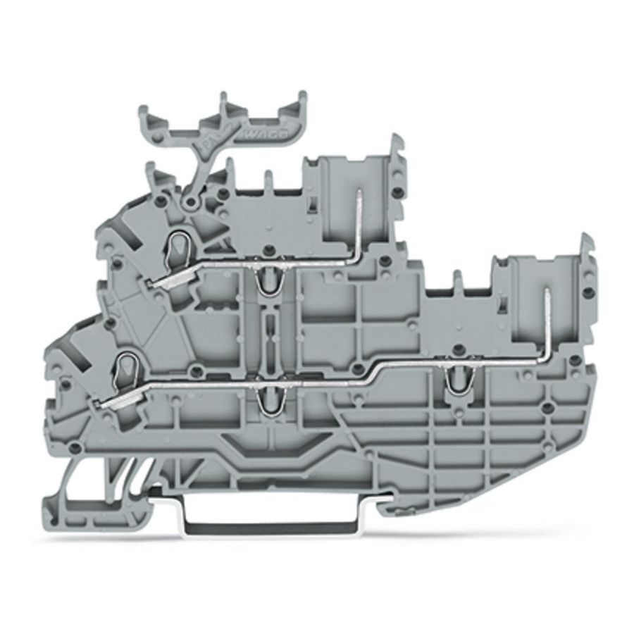 1-draads/1-pins 2etage basisklem Rijg-/rijg L/N 2233 VVE=50