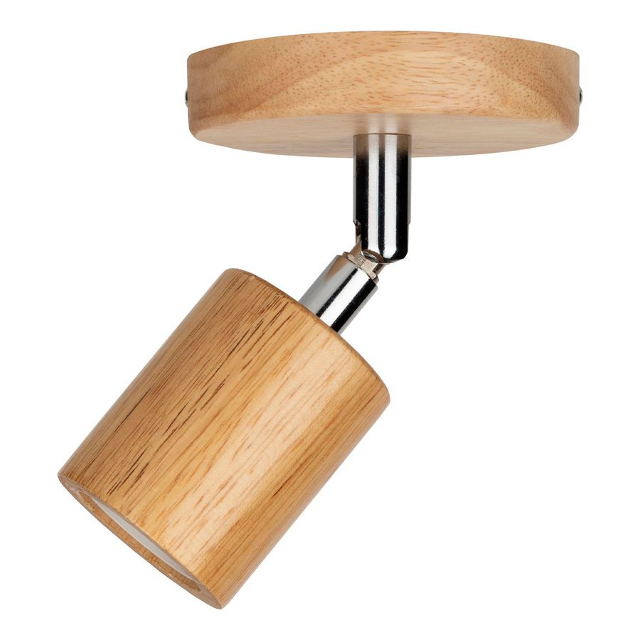 Verlichtingsarmatuur hout L E27
