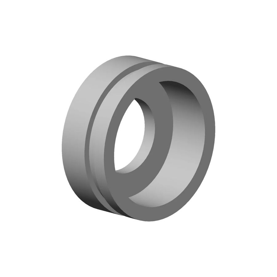 Kapje 24,5x9,5mm chr gebors.