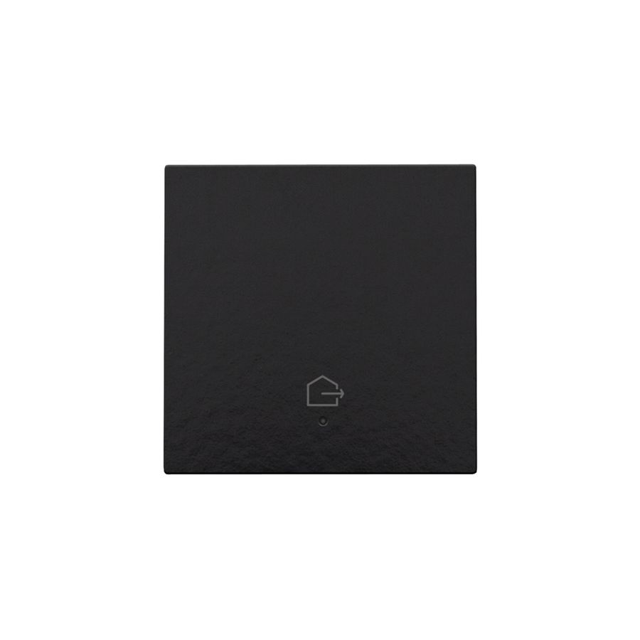Afwerkingsset lens geconn. enkelv. Schakelaar piano black