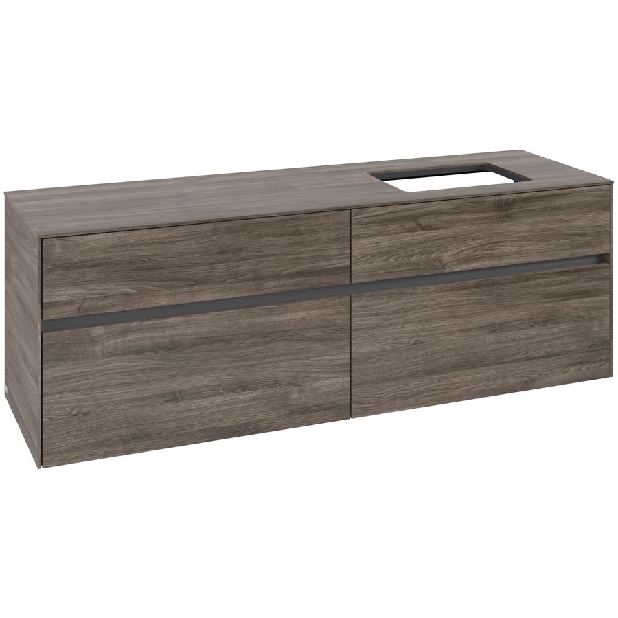 Wastafelonderkast Collaro 1600x548x500mm Sto.Oak C12200RK