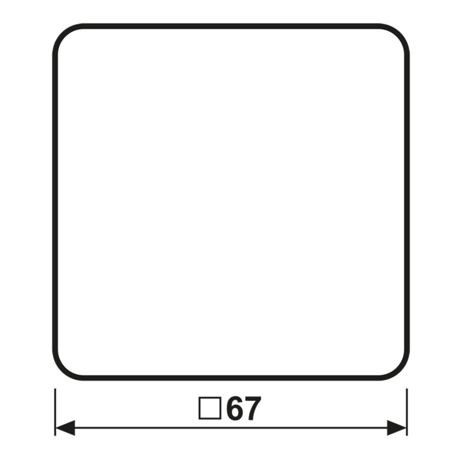 Schakelwip CD500 platina met lichtsymbool