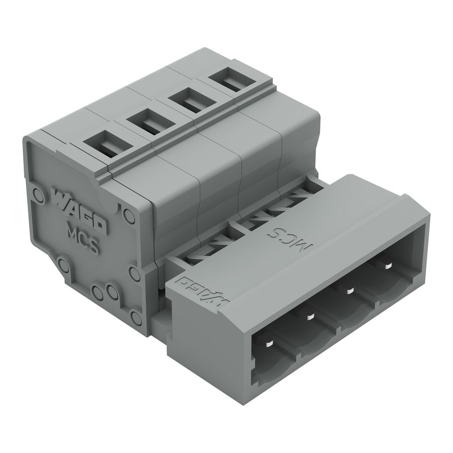 1-draads male steker 2,5mm² grijs 231-604 VVE=100