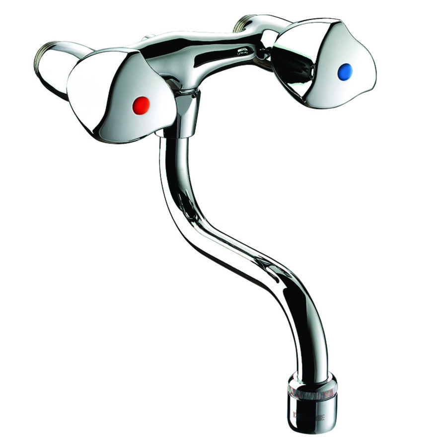 Keukenmengkraanmm1/2" hartafstand 110mm L.120