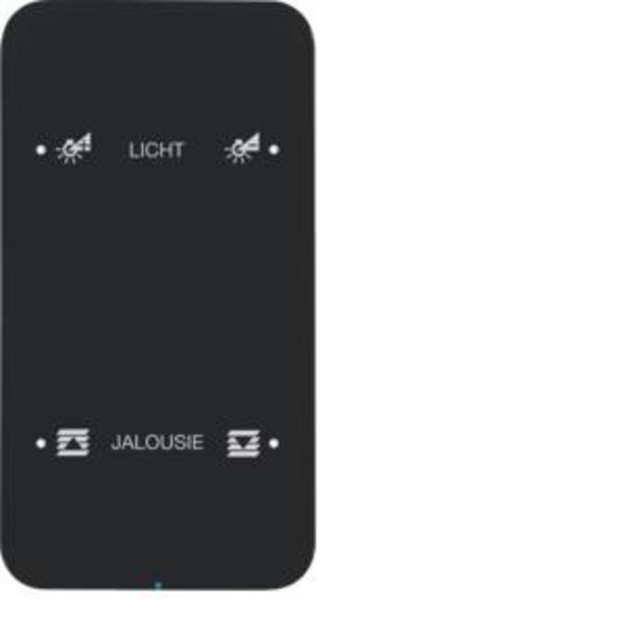 Tastsensor KNX-touch geconfig. 2-v berker R.1 glas zwart
