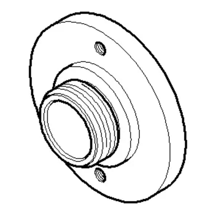Bevestiging kapmontage 34,5x15mm Dark Chrome