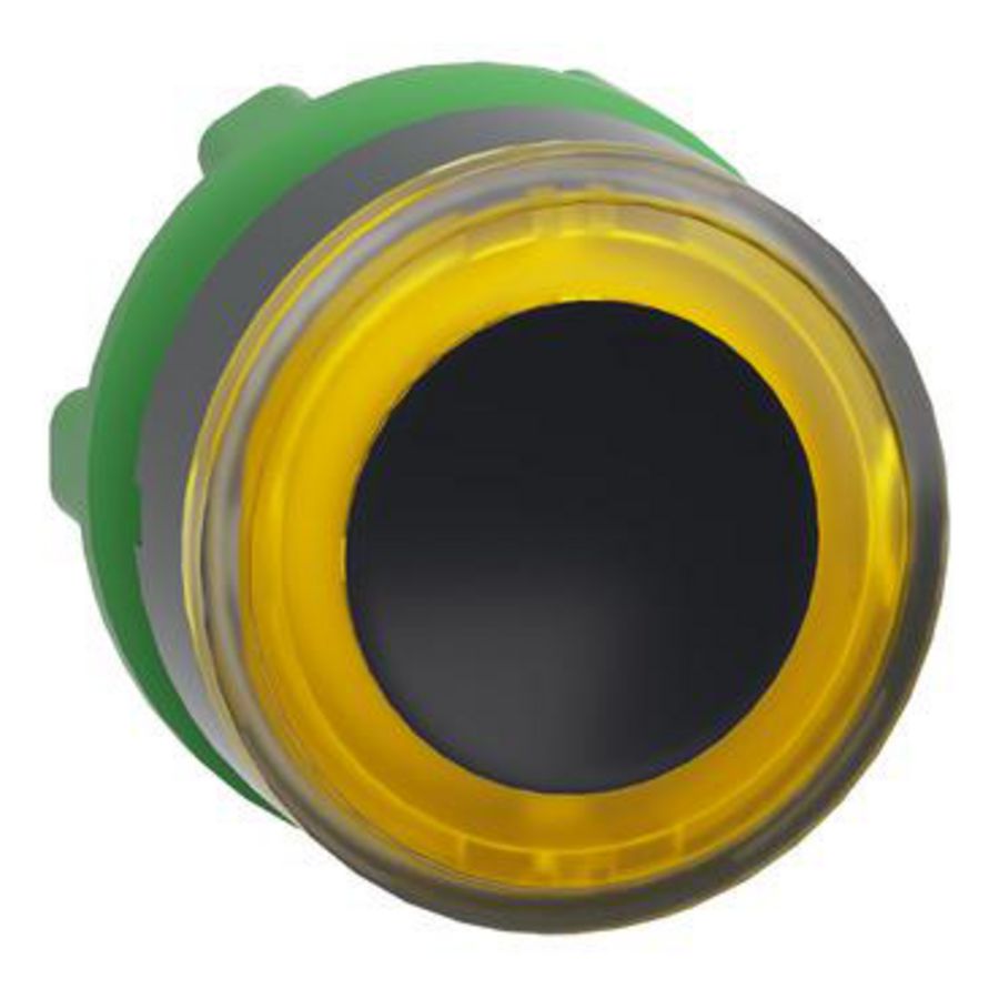 Kop voor verzonken drukknop Geel Verlicht Led Te Harmony XB5