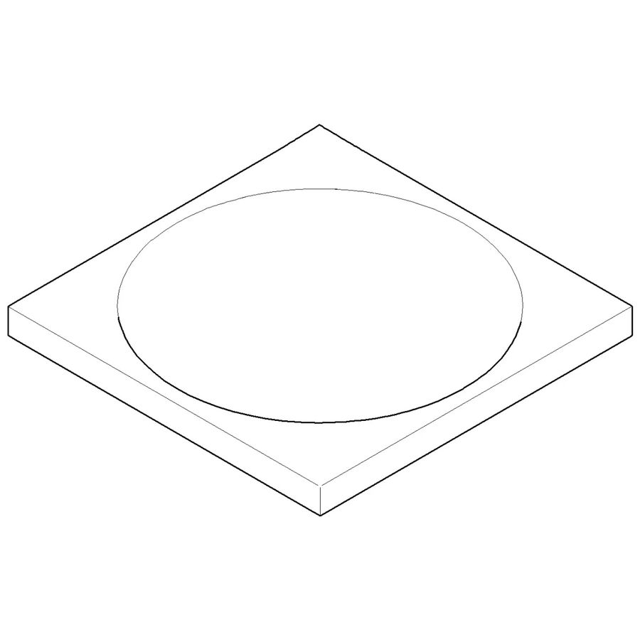 Zeepbakje 120x120x10mm Champagne (22kt Goud)