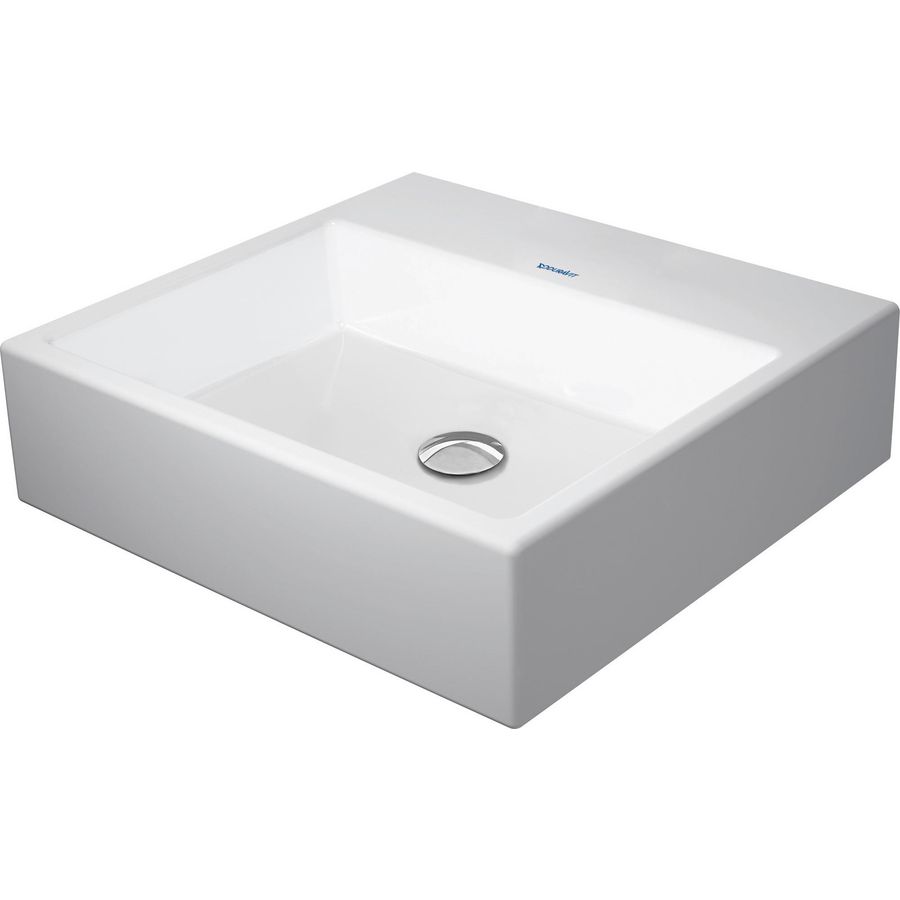 VERO AIR #235250 opzetwastafel 500mm wit zonder kraangat geslepen onderzijde