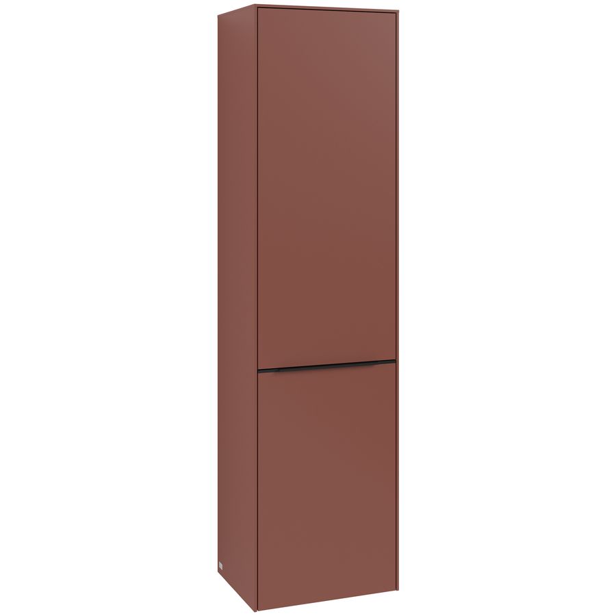 Hoge kast SUBWAY 3.0 450x1710x362mm Wine Red C59301AH greep Volcano Black