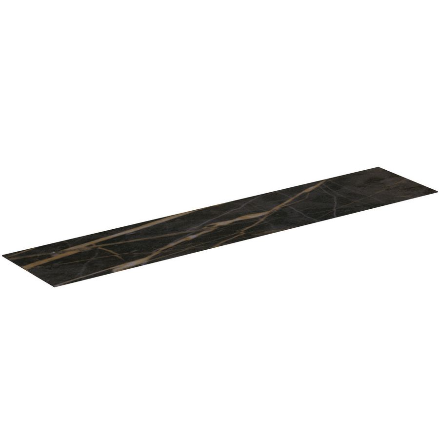 Conca keramisch afdekblad 2400x505x6mm zonder uitsnijding black marble