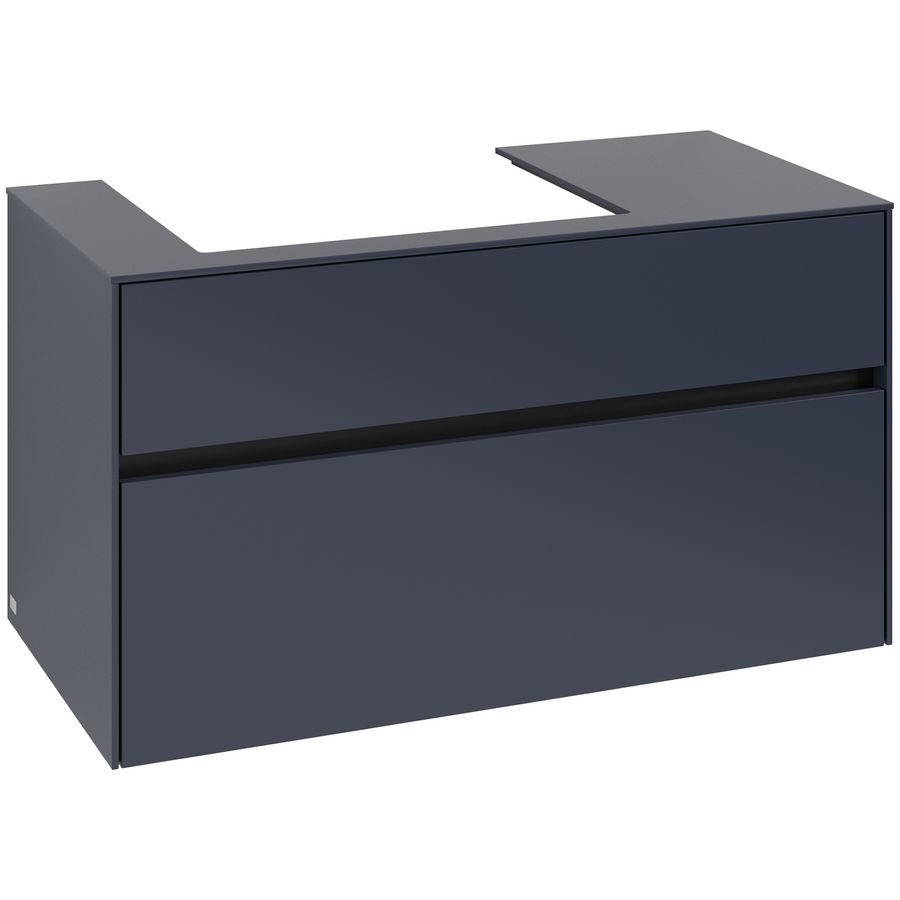 Wastafelonderkast Collaro 1000x548x500mm Marine Blue C017B0VQ
