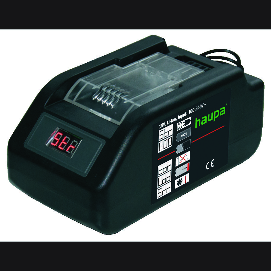 Snellader Li-Ion 18V compatibel met alle Li-Ion 18V accus