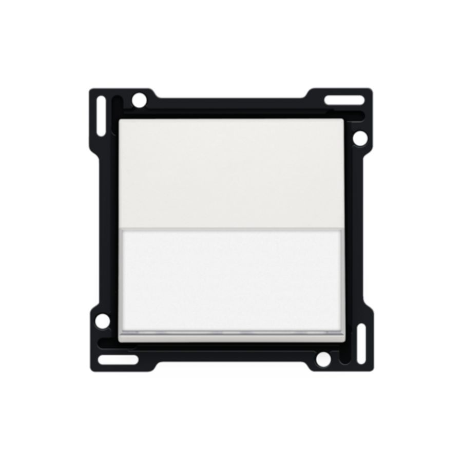 Afwerkingsset tekstveld enkelv. schakelaar/knop white