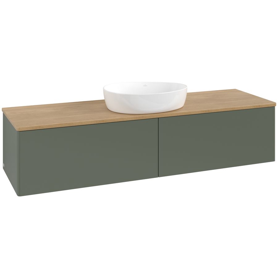Wastafelonderkast Antao 1600x360x500mm L.Green Matt Lacquer K36011HL
