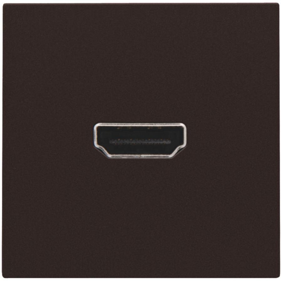 Afwerkingsset met HDMI-naar-HDMI-aansl. dark brown
