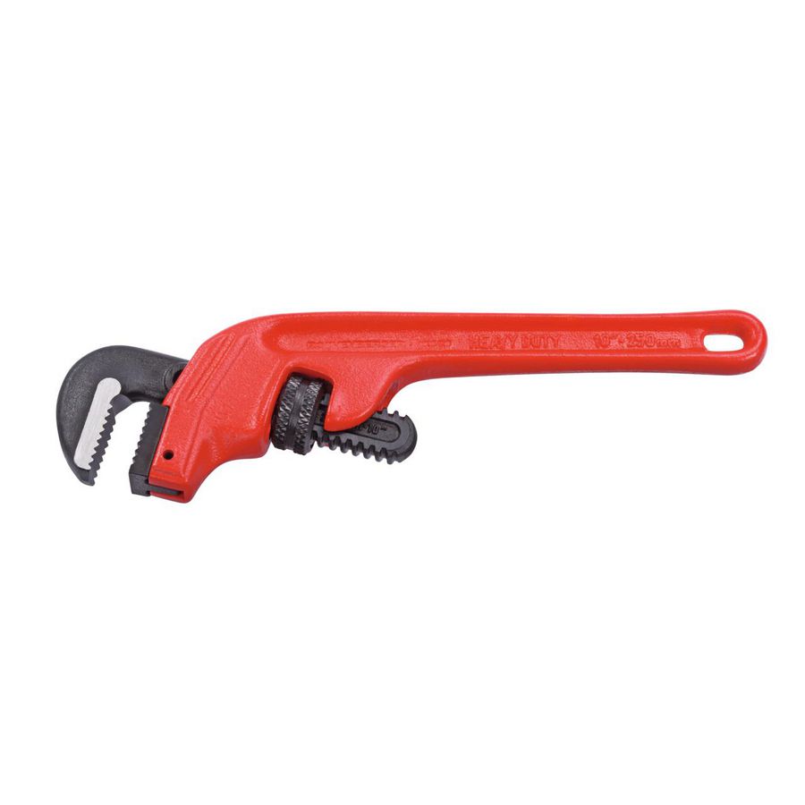 Verstelbare pijptang 10"heavy duty" gebogen model