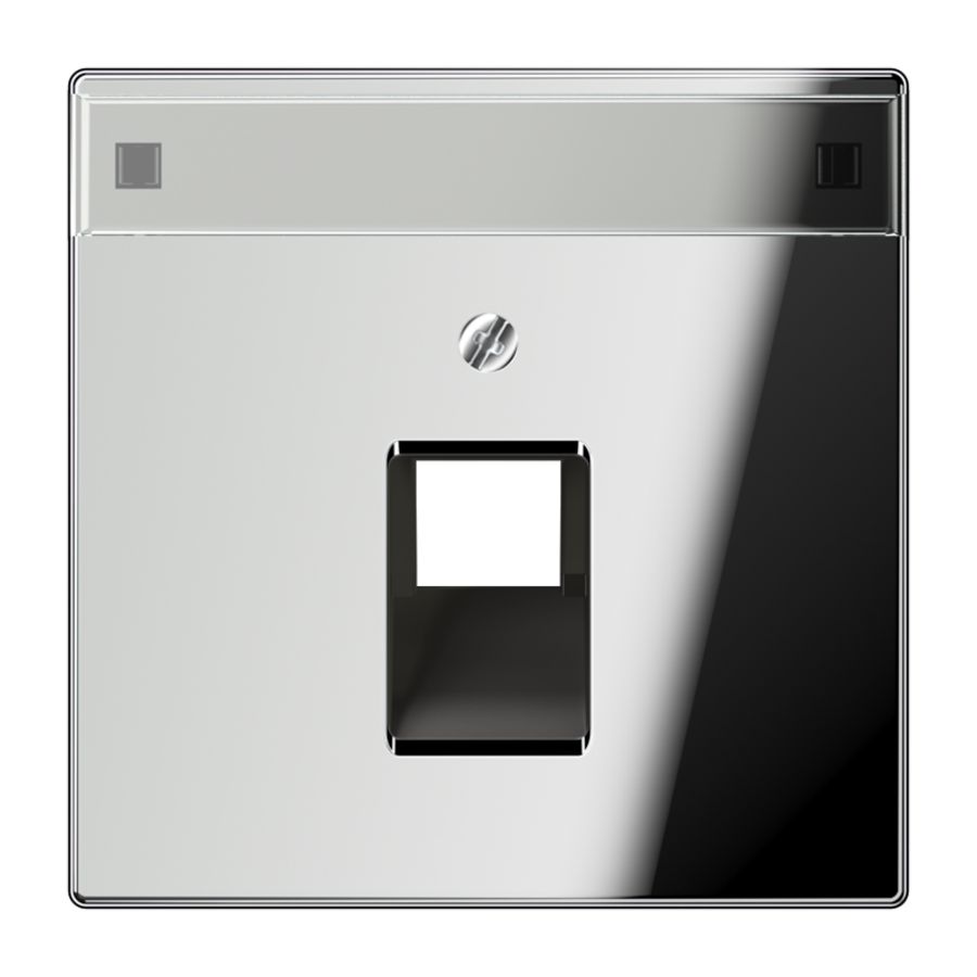 Afdekking gl,chroom voor UAE data 1-voudig LS