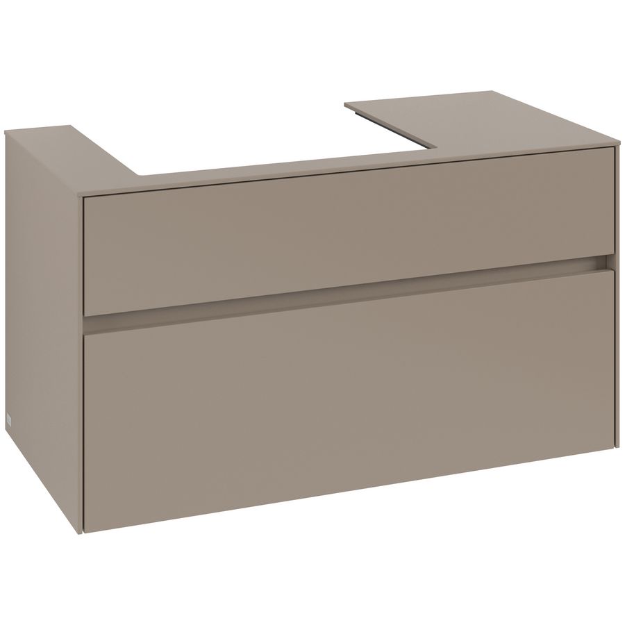 Wastafelonderkast Collaro 1000x548x500mm Taupe C017B0VM