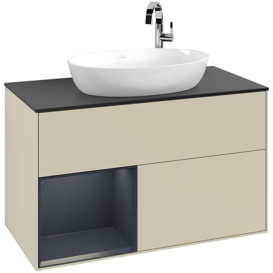 Wastafelonderkast Finion 1000x603x501mm S.Grey Matt Lacquer F892HGHJ