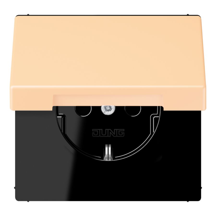 Wandcontactdoos met R/A klapdeksel slagvast LC32060