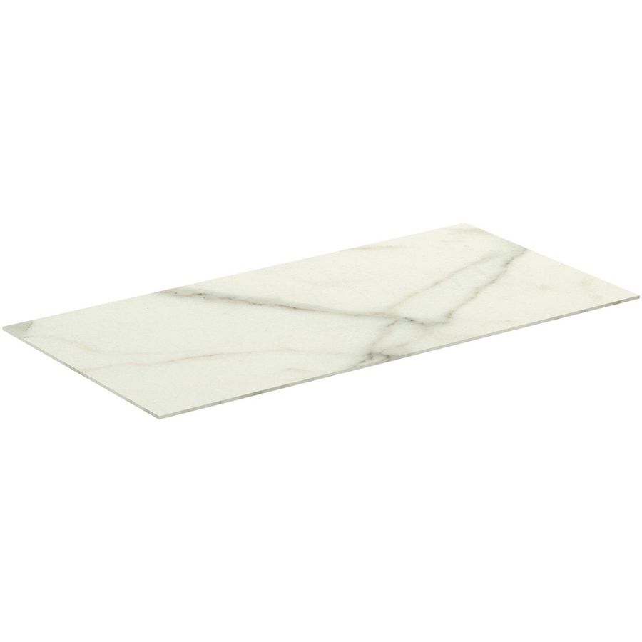 Conca keramisch afdekblad 1000x505x6mm zonder uitsnijding white marble