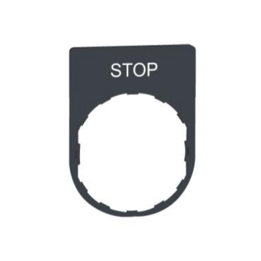 legend plate with stop marking VVE=10