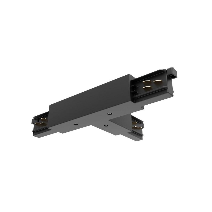 Spanningsrail ONE TRACK T-voed binnen/rechts 9016 dali zwart