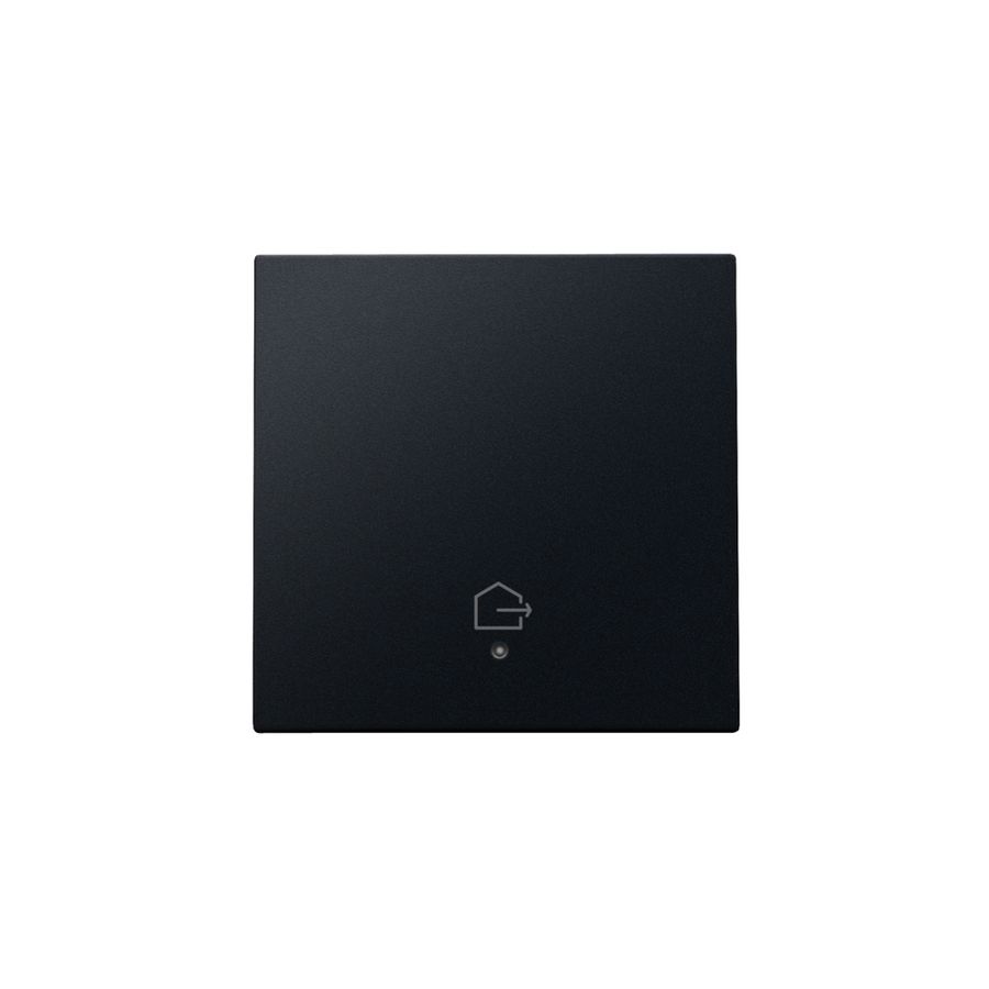 Afwerkingsset lens geconn. enkelv. Schakelaar black