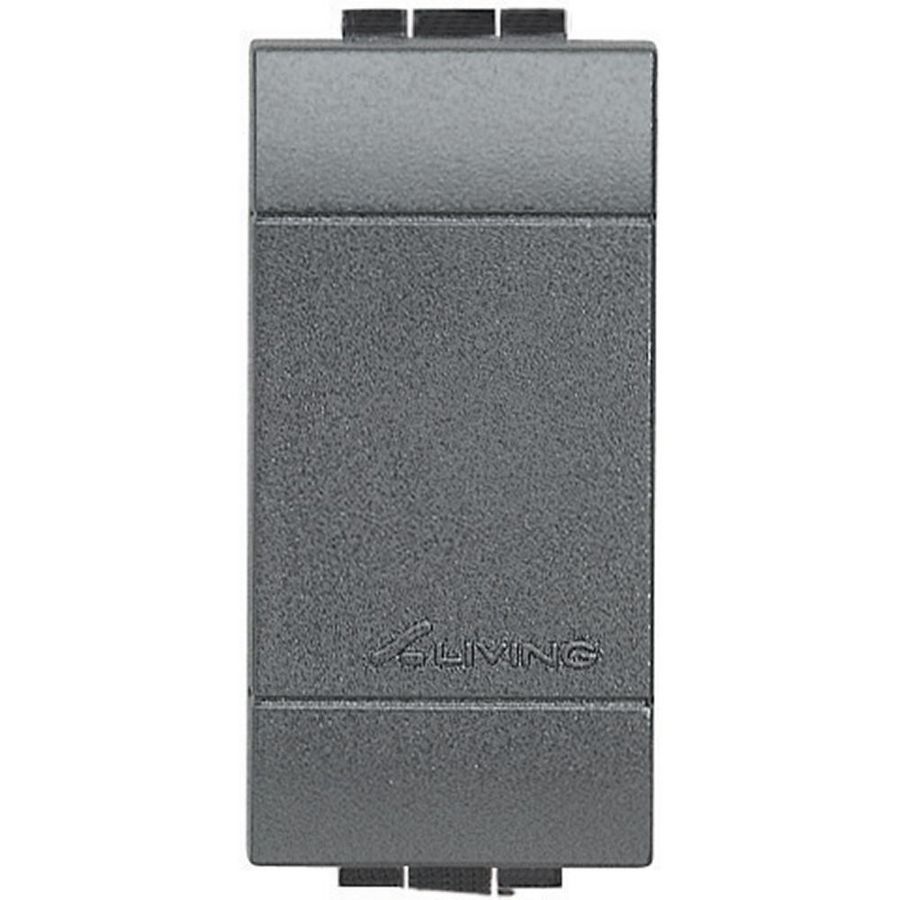 Blindplaat antraciet 1 module Livinglight VVE=10