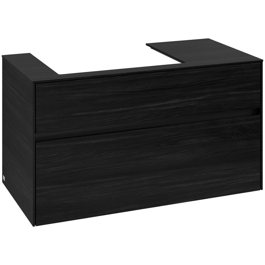Wastafelonderkast Collaro 1000x548x500mm Black Oak C017B0AB