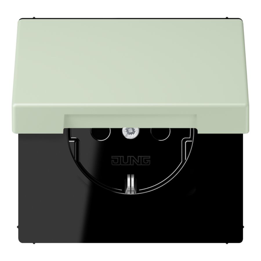 Wandcontactdoos met R/A klapdeksel slagvast LC32042