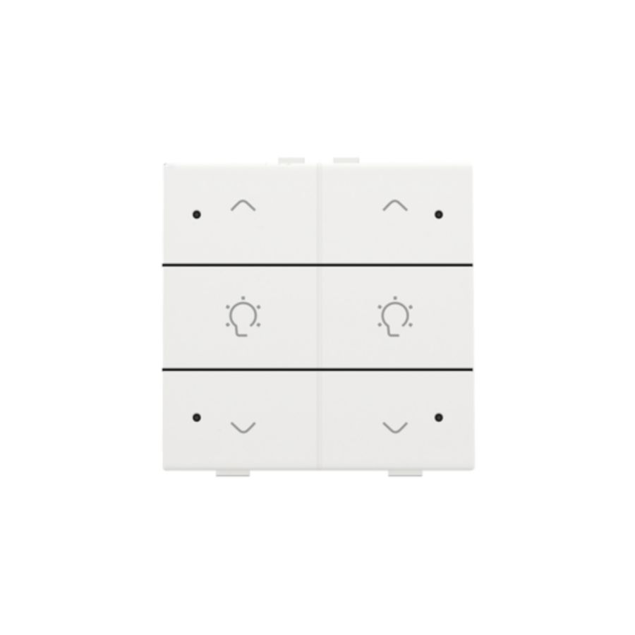 Dubbele dimbediening met led Home Control white coated