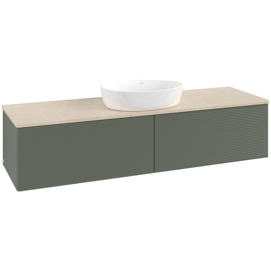 Wastafelonderkast Antao 1600x360x500mm L.Green Matt Lacquer K36113HL