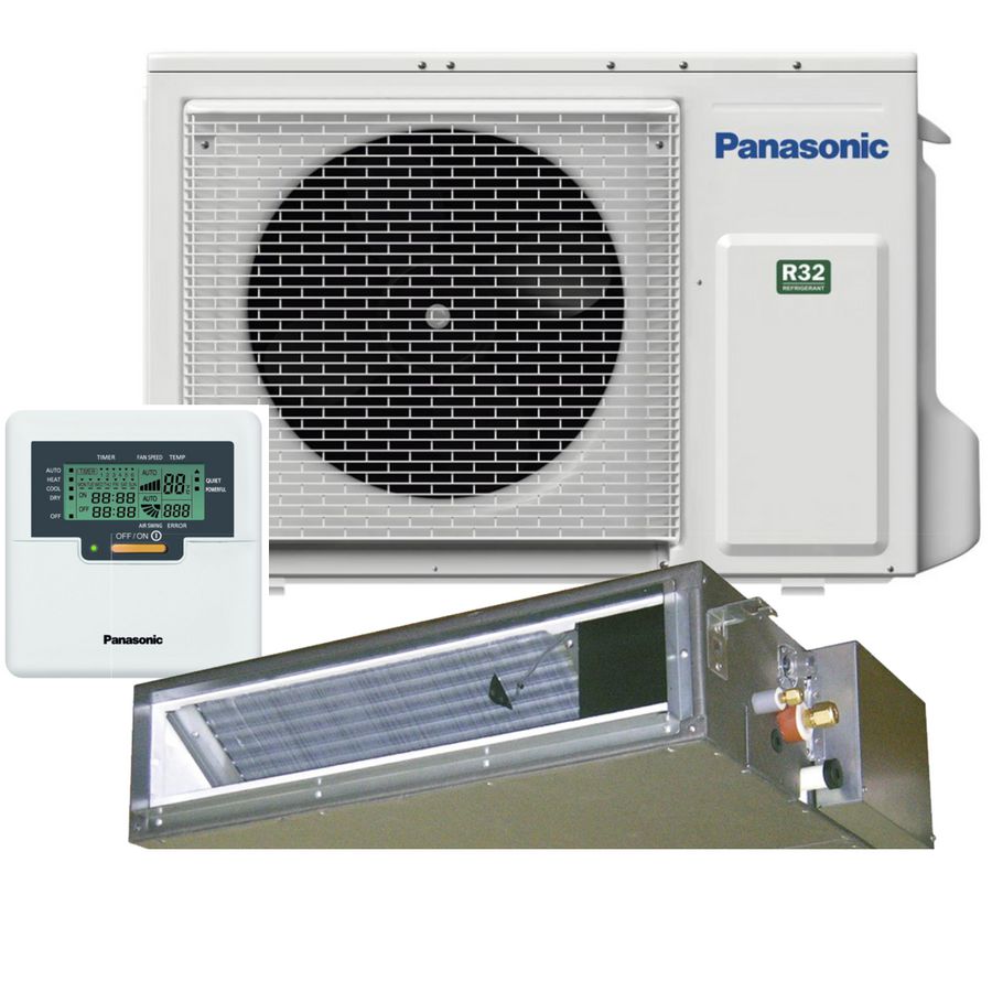 Set airco kanaalunit met laagstatische druk 7kW