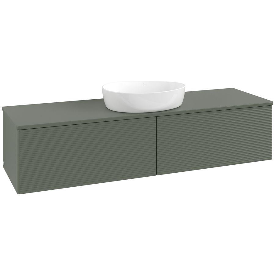 Wastafelonderkast Antao 1600x360x500mm L.Green Matt Lacquer K36150HL