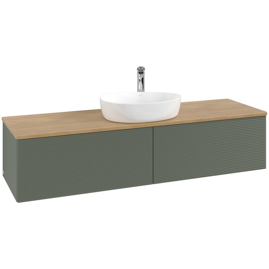 Wastafelonderkast Antao 1600x360x500mm L.Green Matt Lacquer K36151HL
