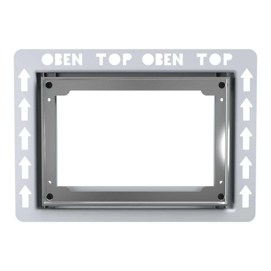 Inbouwramen bedieningsplaten Type I chroom glans