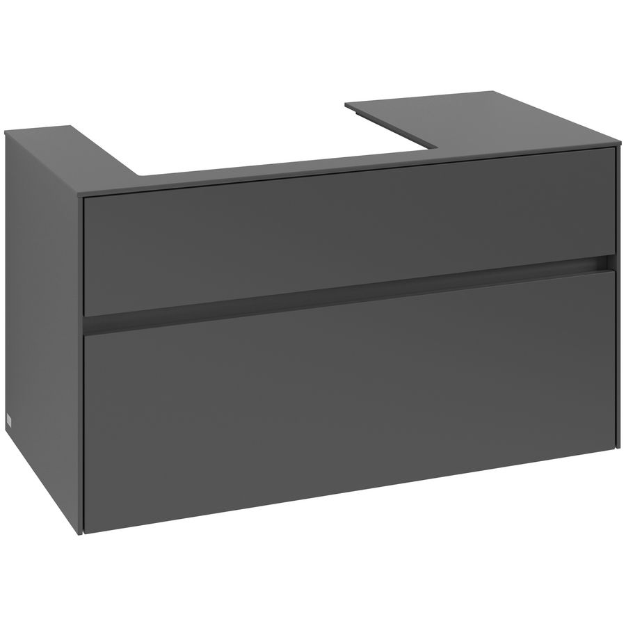 Wastafelonderkast Collaro 1000x548x500mm Graphite C01700VR