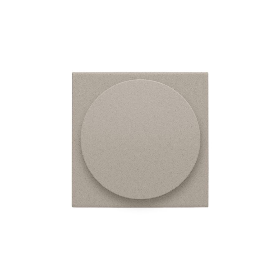 Afwerkingsset voor draaiknopdimmer of extensie incl. draaiknop claystone textured