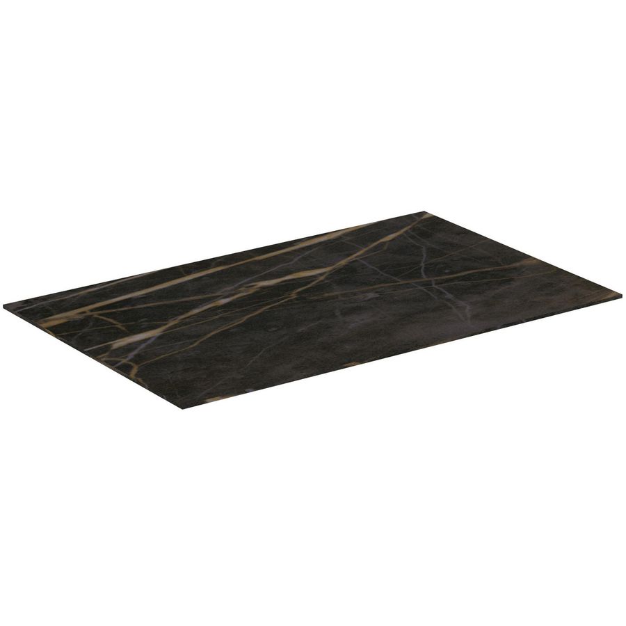 Conca keramisch afdekblad 800x505x6mm zonder uitsnijding black marble