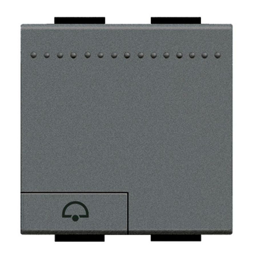 Wipschakelaarmet bel symbool 2 mod. antraciet Livinglight